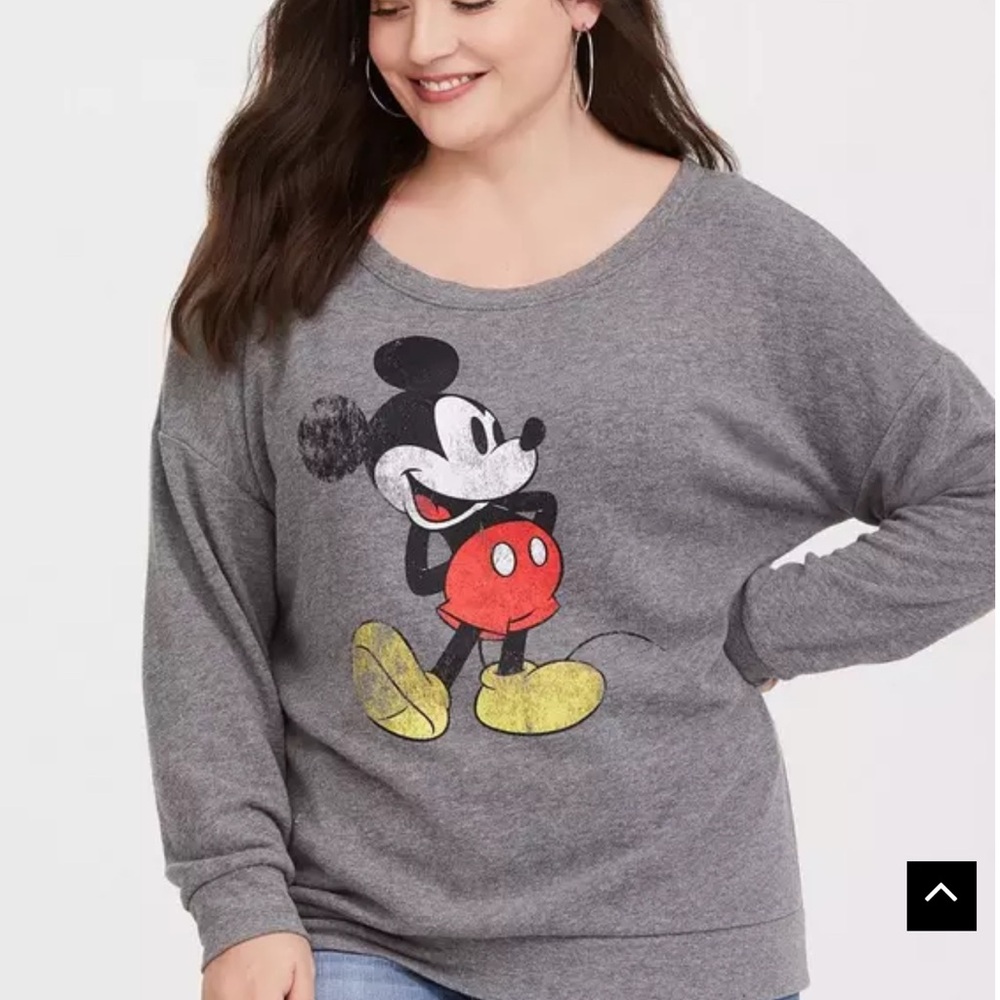 Disney Mickey Mouse Grey French Terry Sweatshirt